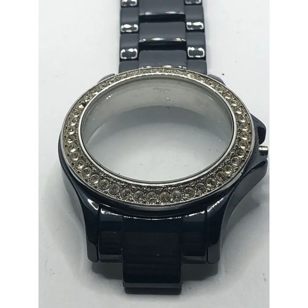 Michael Kors Watch Parts Blue Ceramic Crystal Case 38mm Band 20mm PJ38